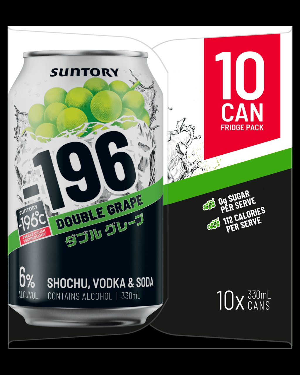 -196 Double Grape 10 Pack Cans