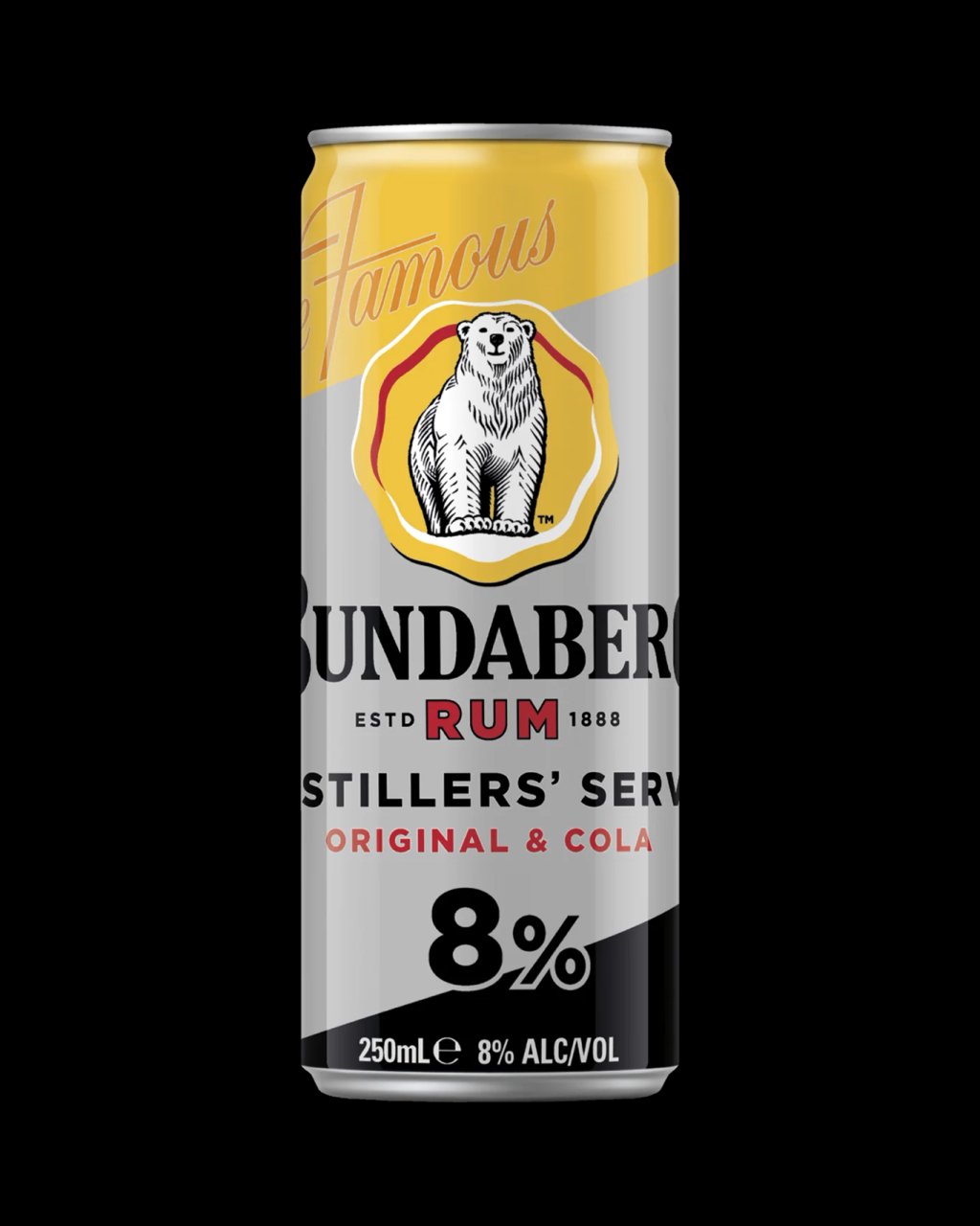 Distillers Serve Rum and Cola 8% Cans